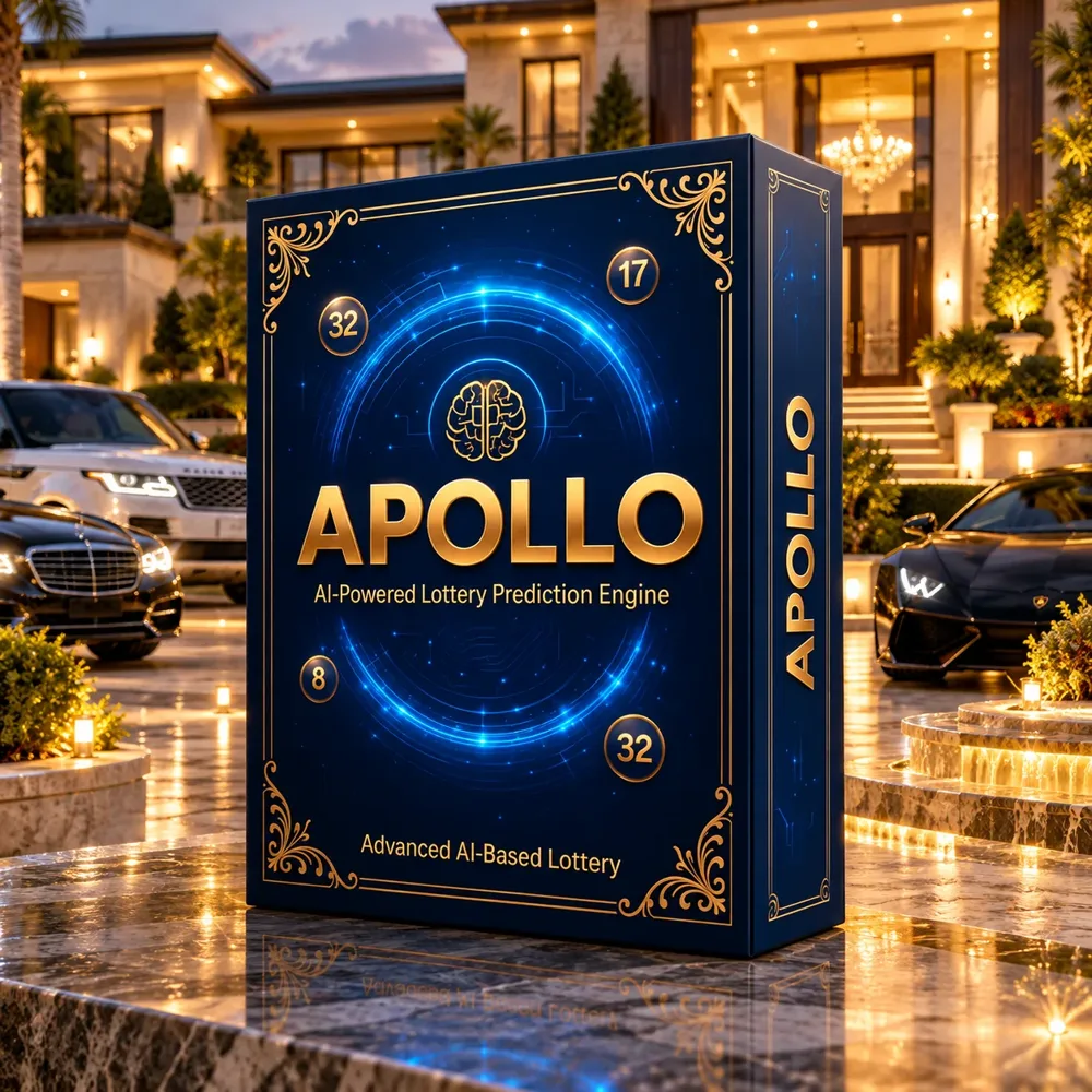 Apollo AI box displayed on a lit marble stand